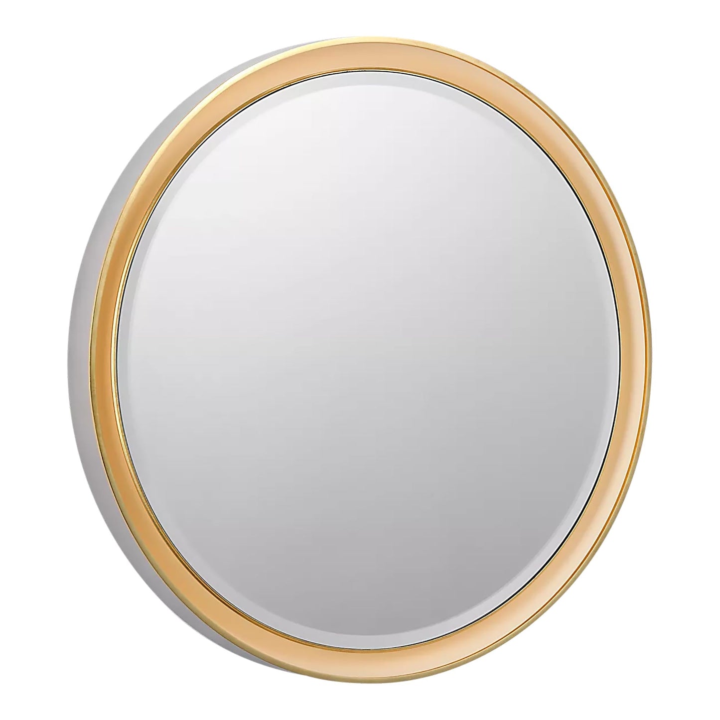 Tricia LED Wall Mirror in Polished Nickel and Gild (30-Inch).