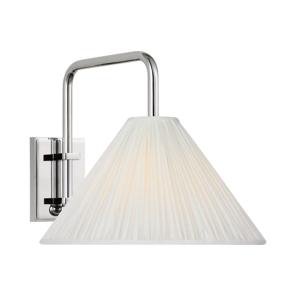 Waylon Wall Light in Polished Nickel.