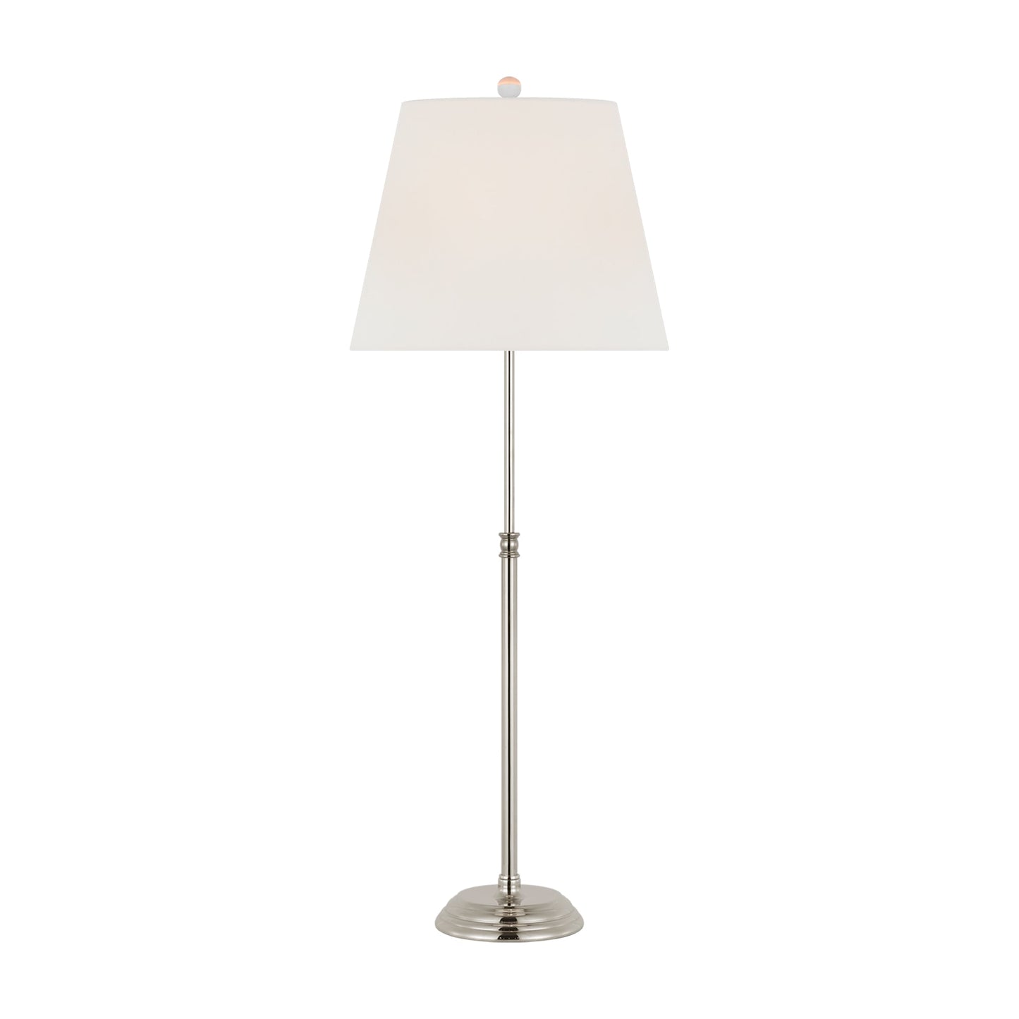 Wyatt Table Lamp in Polished Nickel (Large).