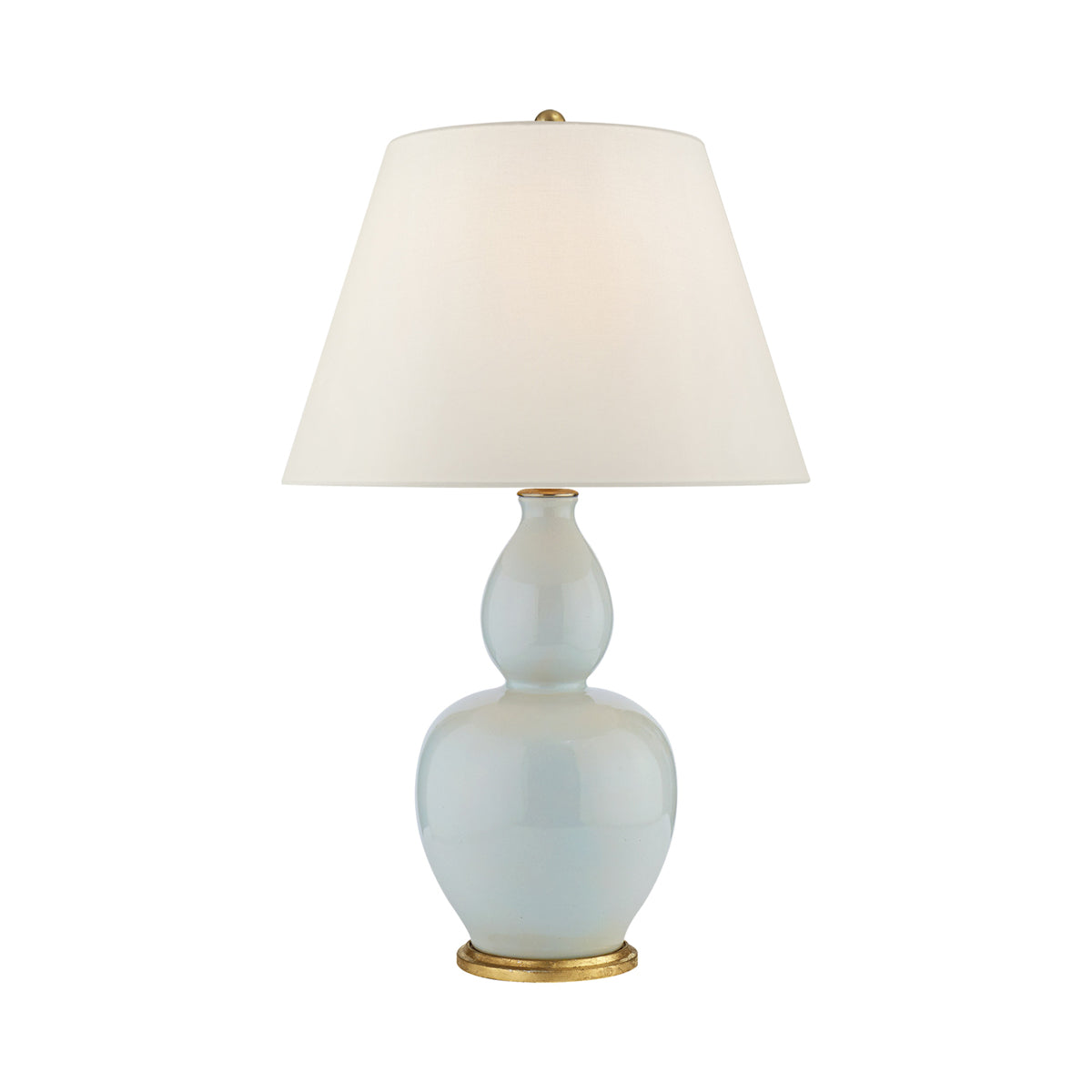 Yue Table Lamp in Ice Blue Porcelain.