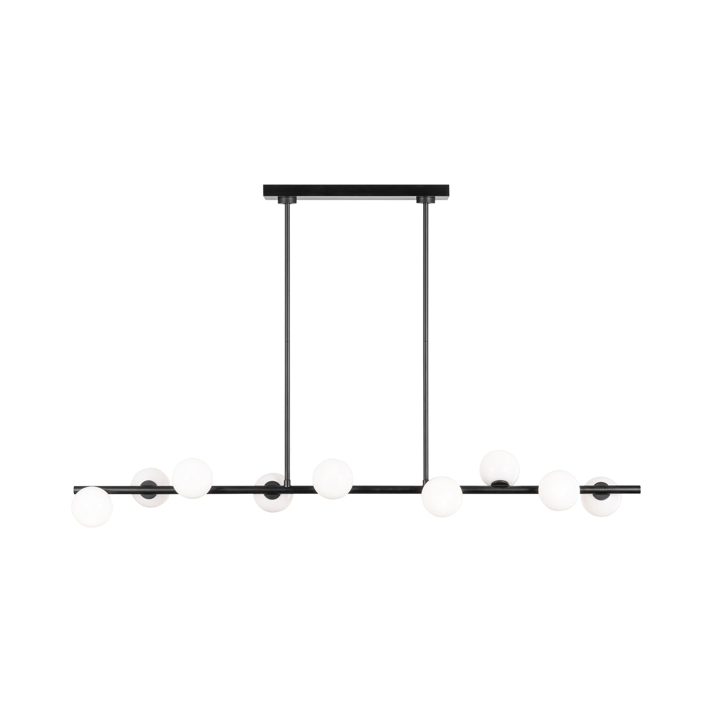 Altair Linear Chandelier in Aged Iron.