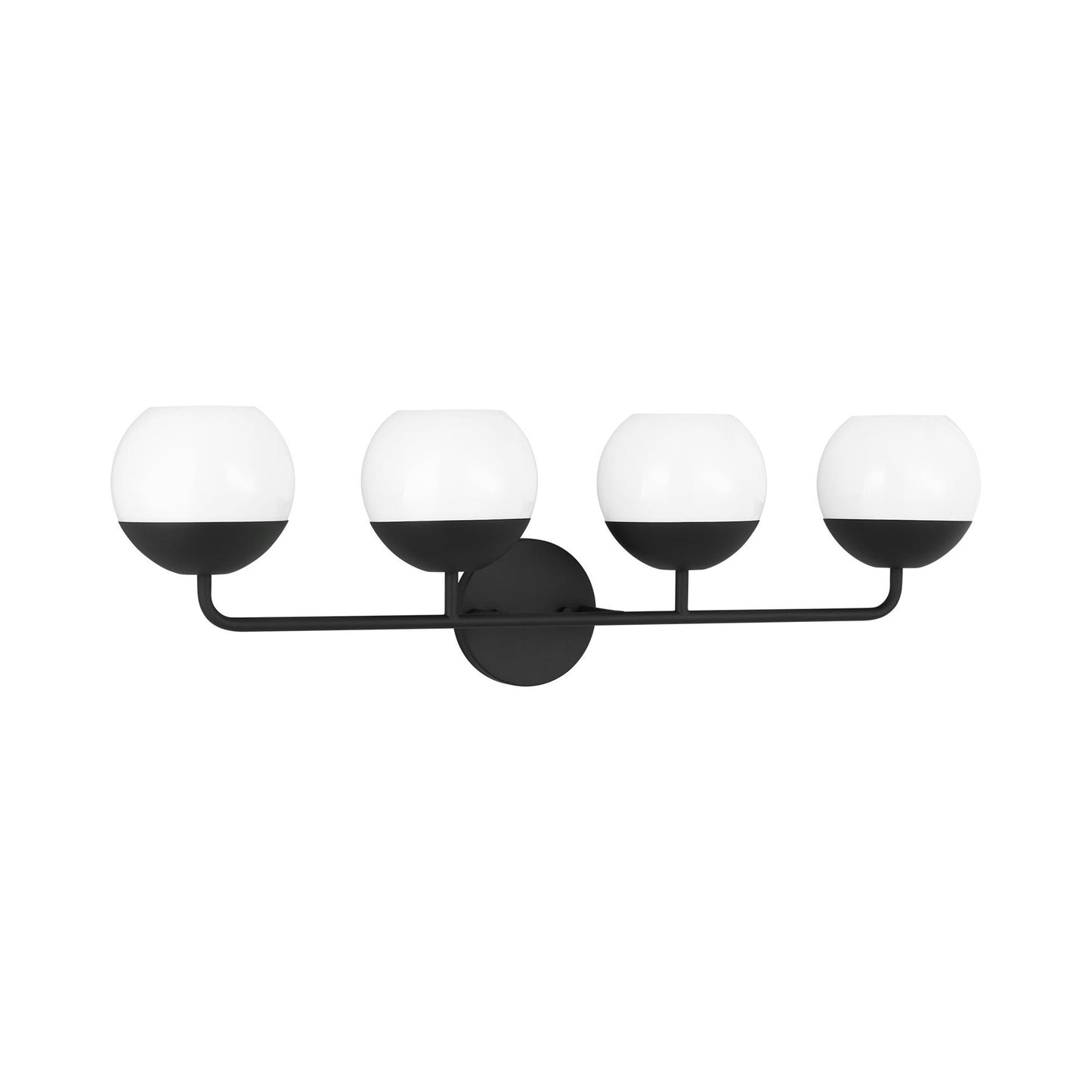 Alvin Bath Wall Light in Midnight Black (4-Light).