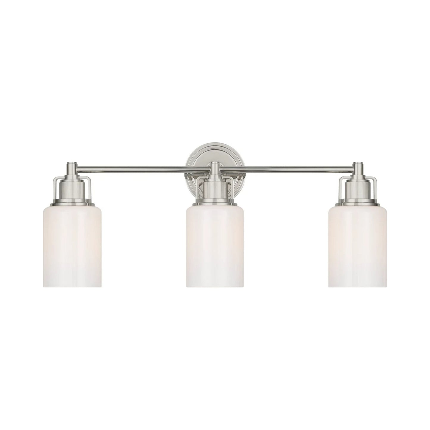 Ashford Bath Vanity Light in Polished Nickel (3-Light).
