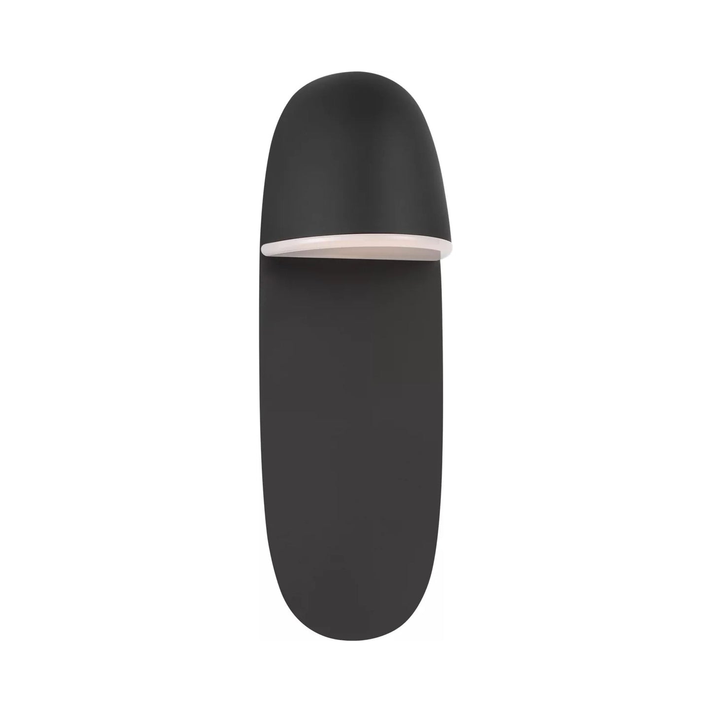 Axel LED Bath Wall Light in Midnight Black.