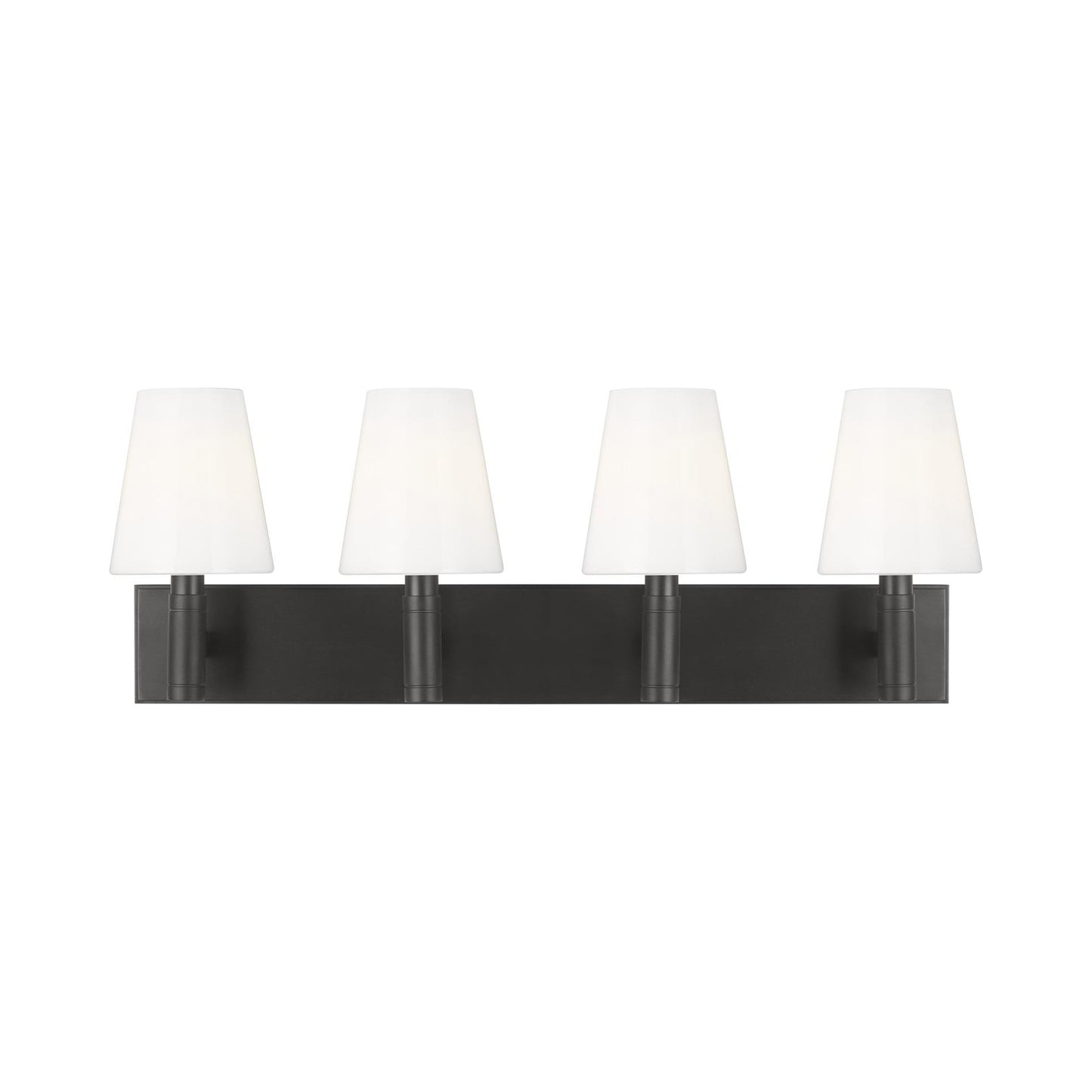 Beckham Bath Vanity Light in Aged Iron (4-Light).