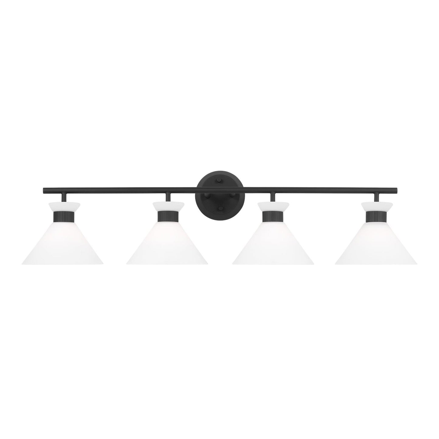 Belcarra Bath Vanity Light in Midnight Black (4-Light).