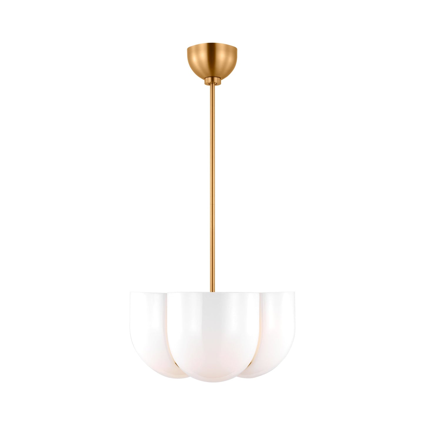 Cheverny Pendant Light in Burnished Brass.