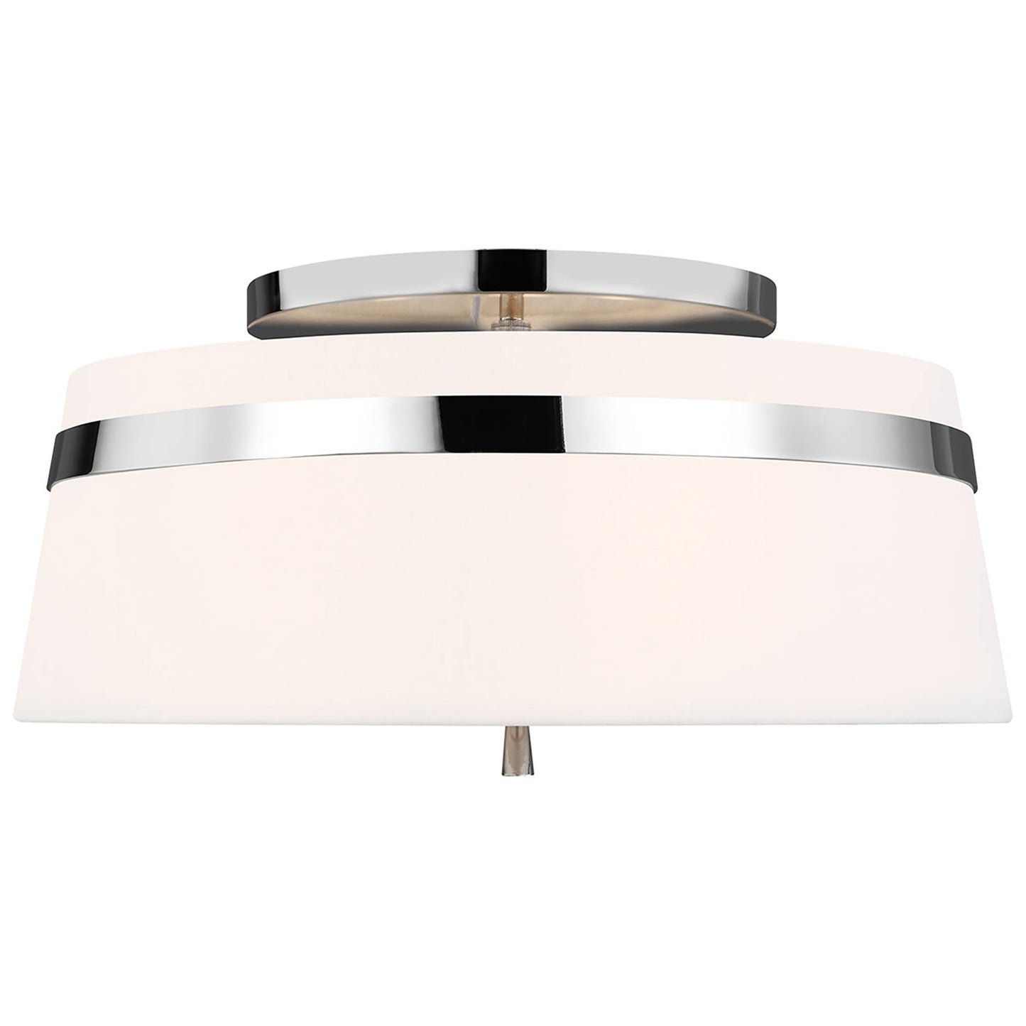 Cordtlandt Semi Flush Mount Ceiling Light in Polished Nickel (Large).