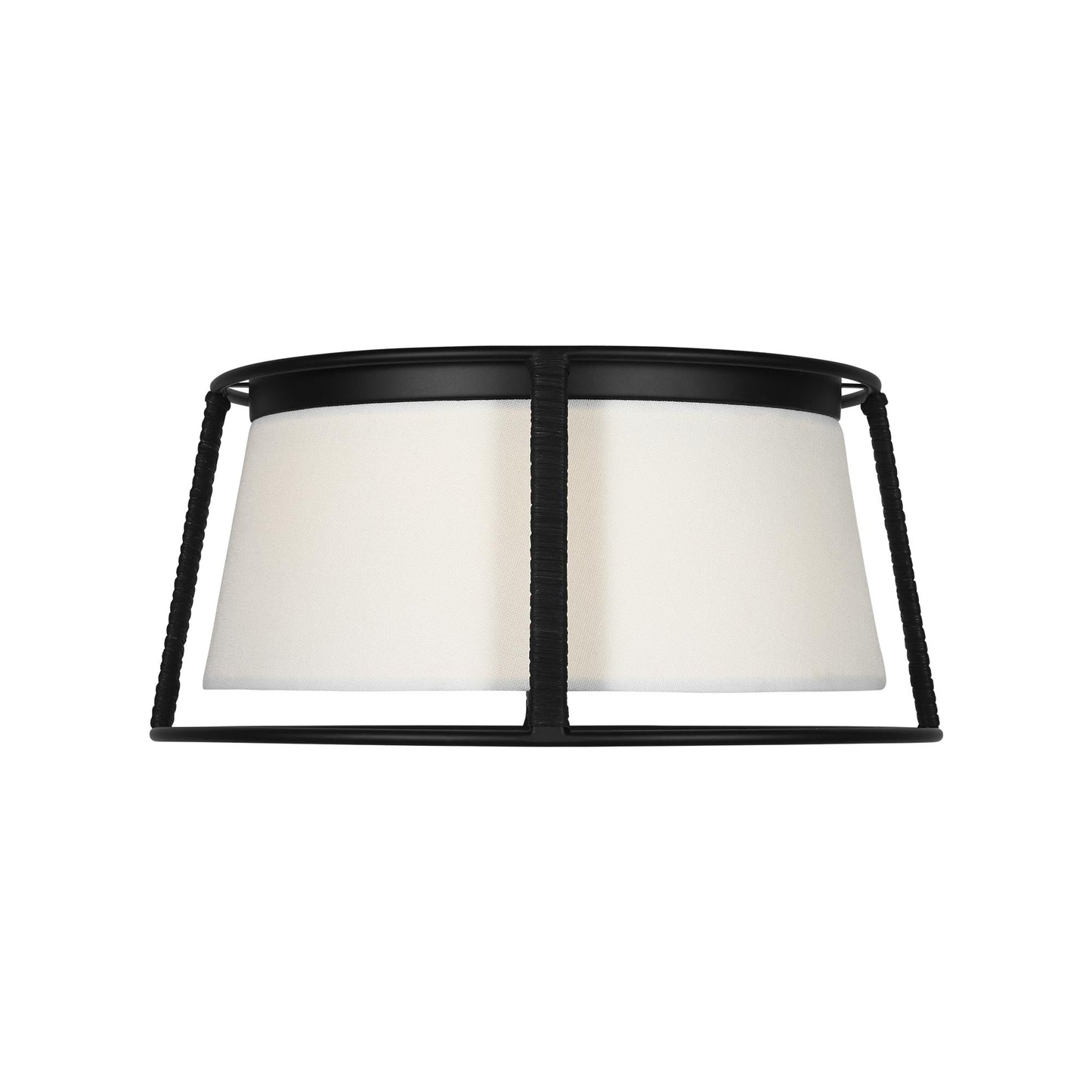 Cortes Flush Mount Ceiling Light in Midnight Black.