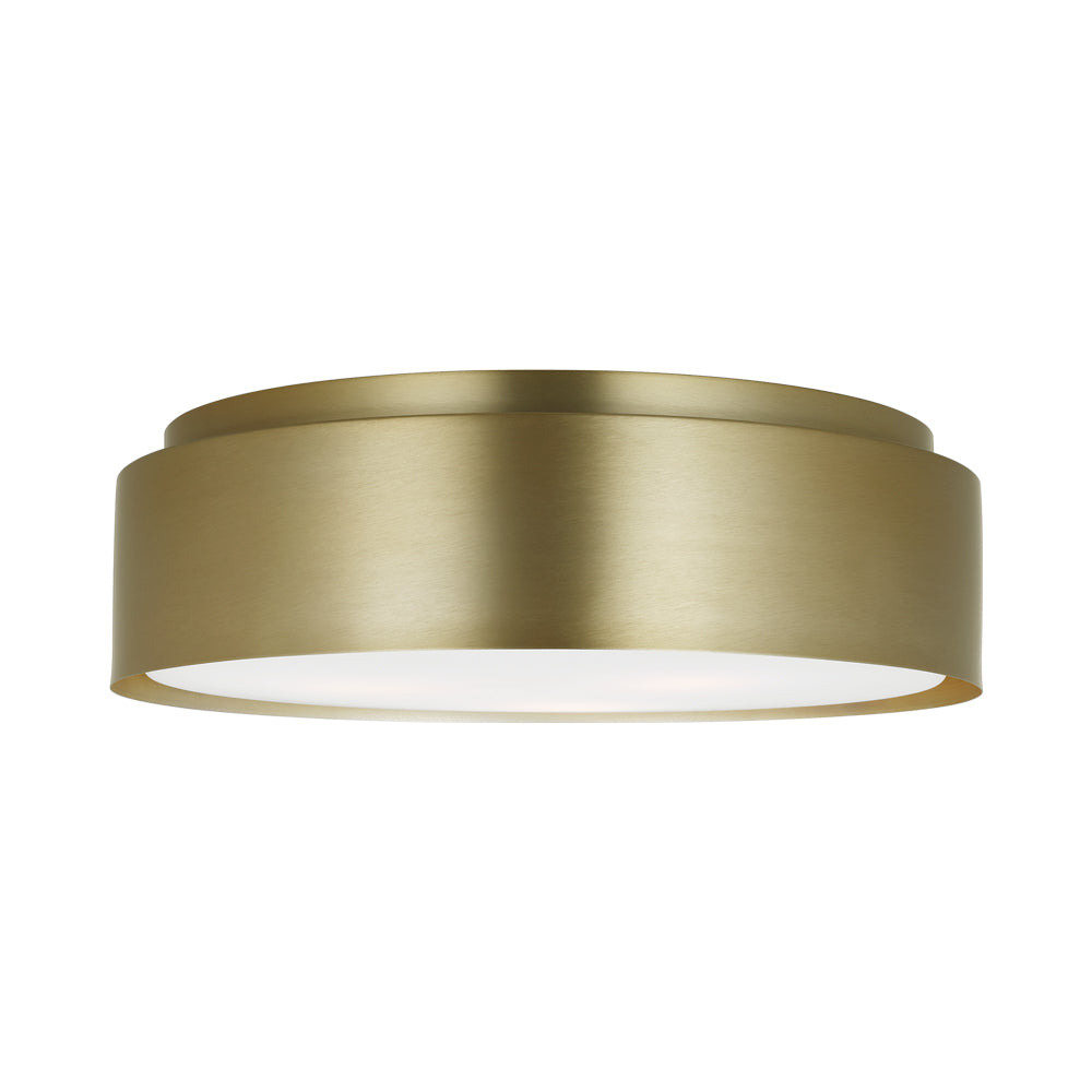 Dartmore Flush Mount Ceiling Light in Satin Brass (Large).