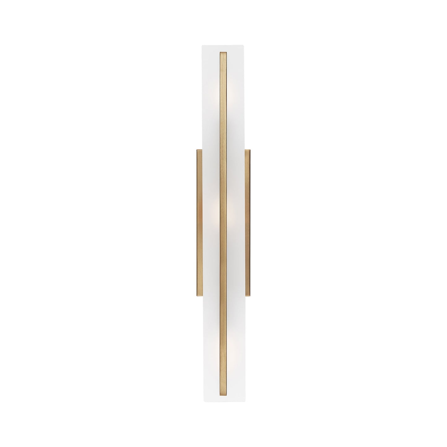 Dex Bath Wall Light in Satin Brass (29.88-Inch).