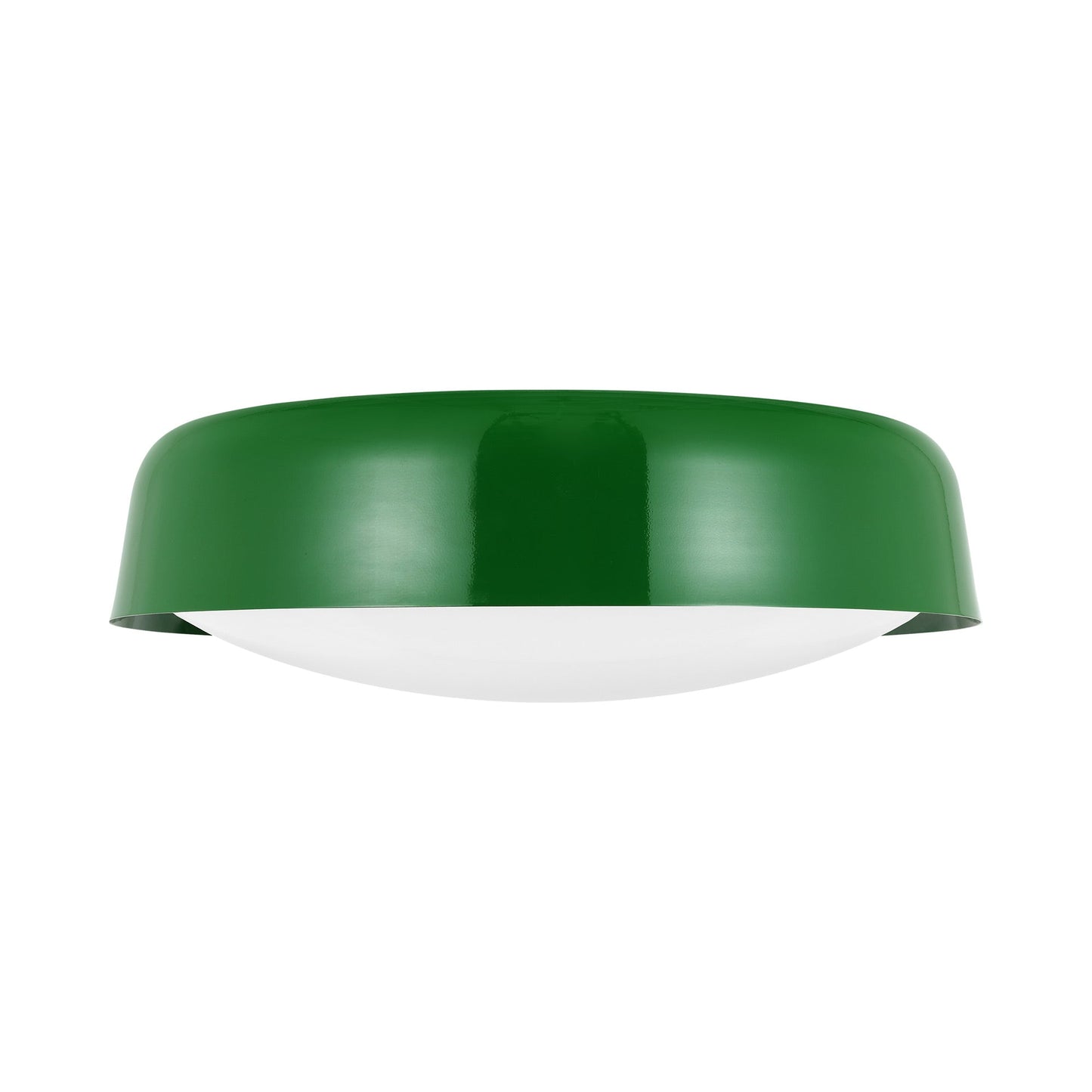Draper Flush Mount Ceiling Light in Green.