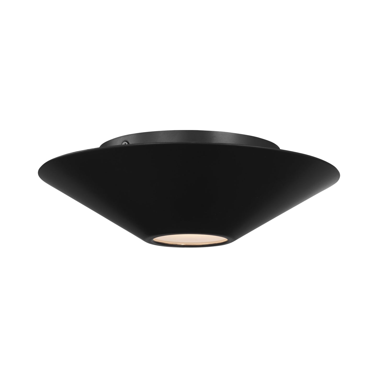 Echo LED Ceiling / Wall Light in Midnight Black (Medium).