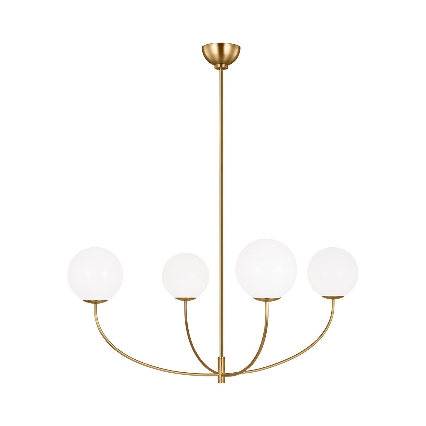 Galassia Chandelier in Burnished Brass (40-Inch).