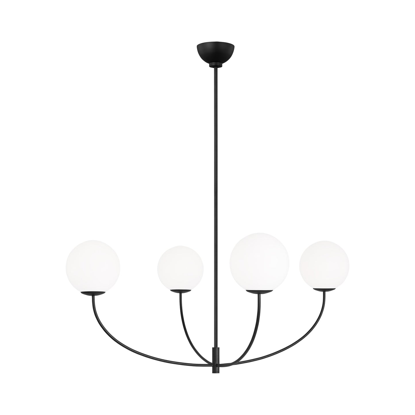 Galassia Chandelier in Midnight Black (40-Inch).
