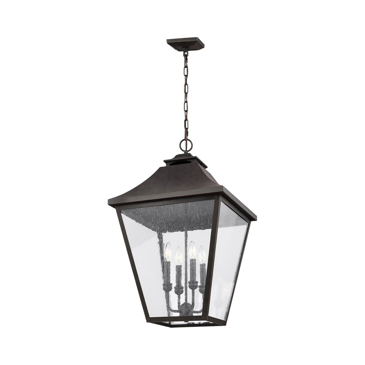 Galena Outdoor Pendant Light in Sable (Large).