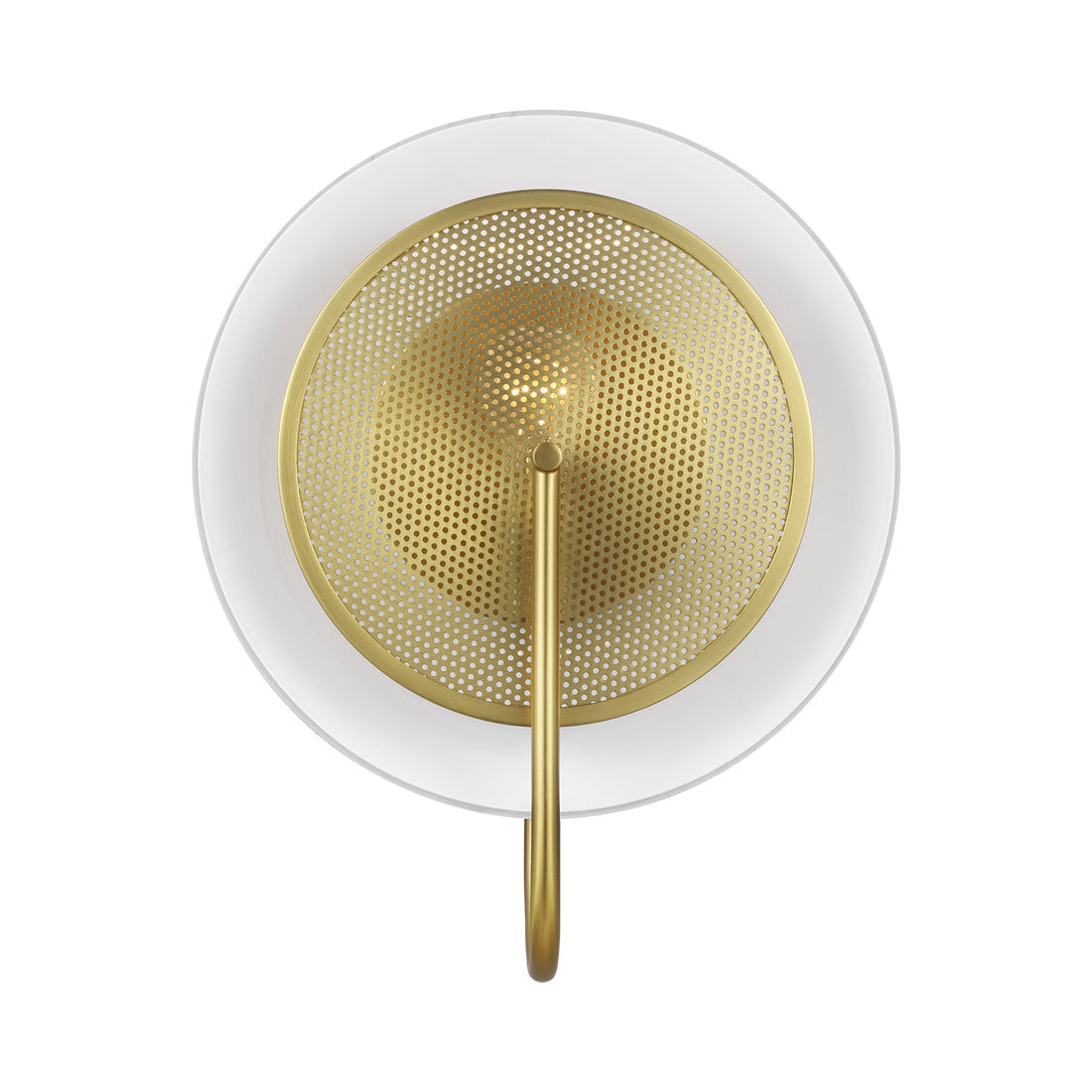 Gesture Ceiling / Wall Light in Burnished Brass.