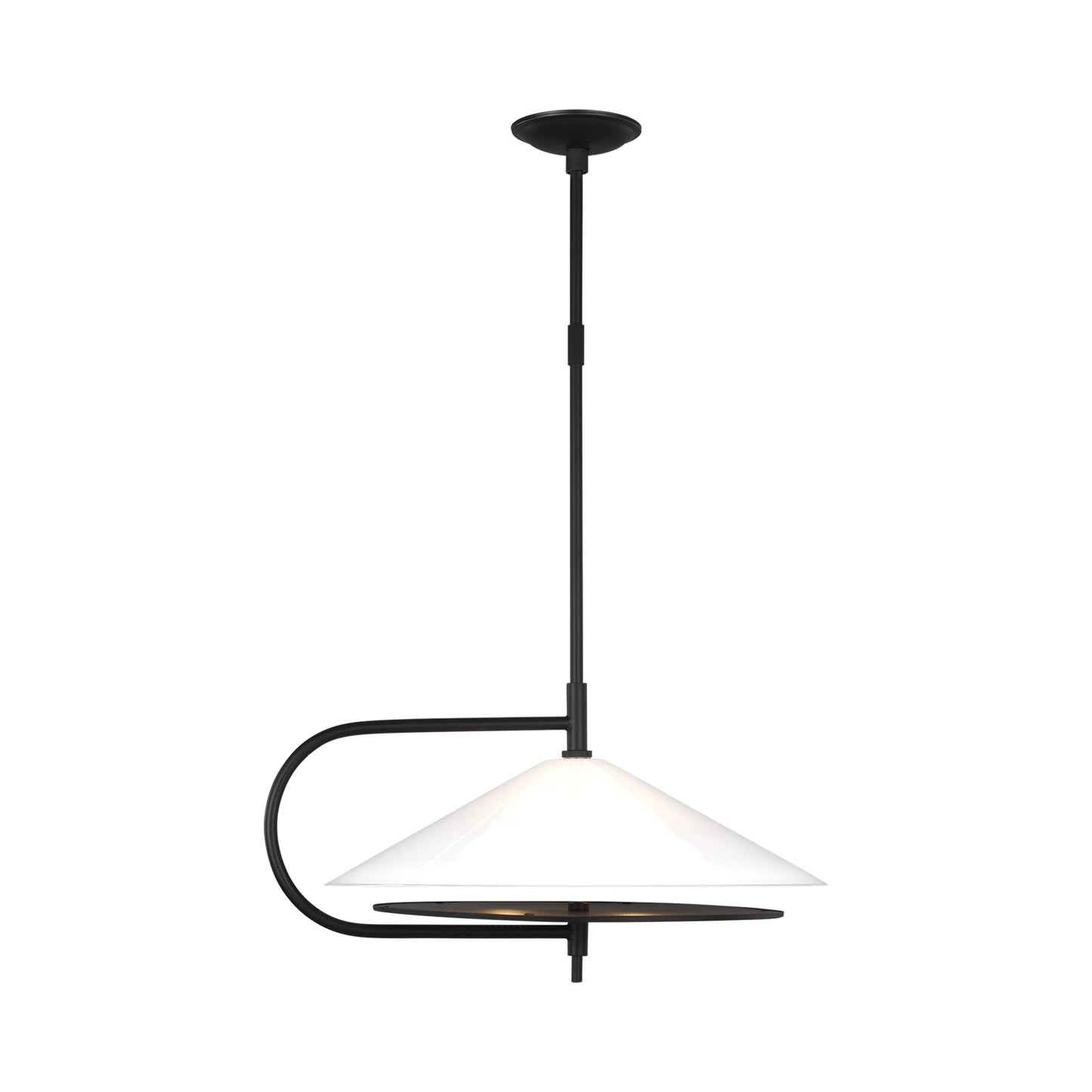 Gesture Pendant Light in Midnight Black.