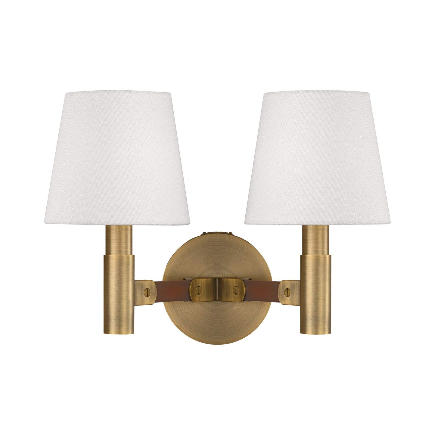 Grayson Wall Light in Time Worn Brass (12.88-Inch).