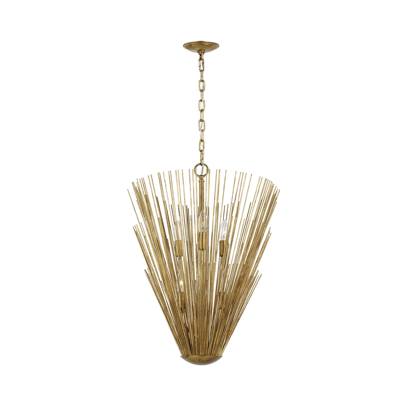 Helios Pendant Light in Antique Gild (26.12-Inch).