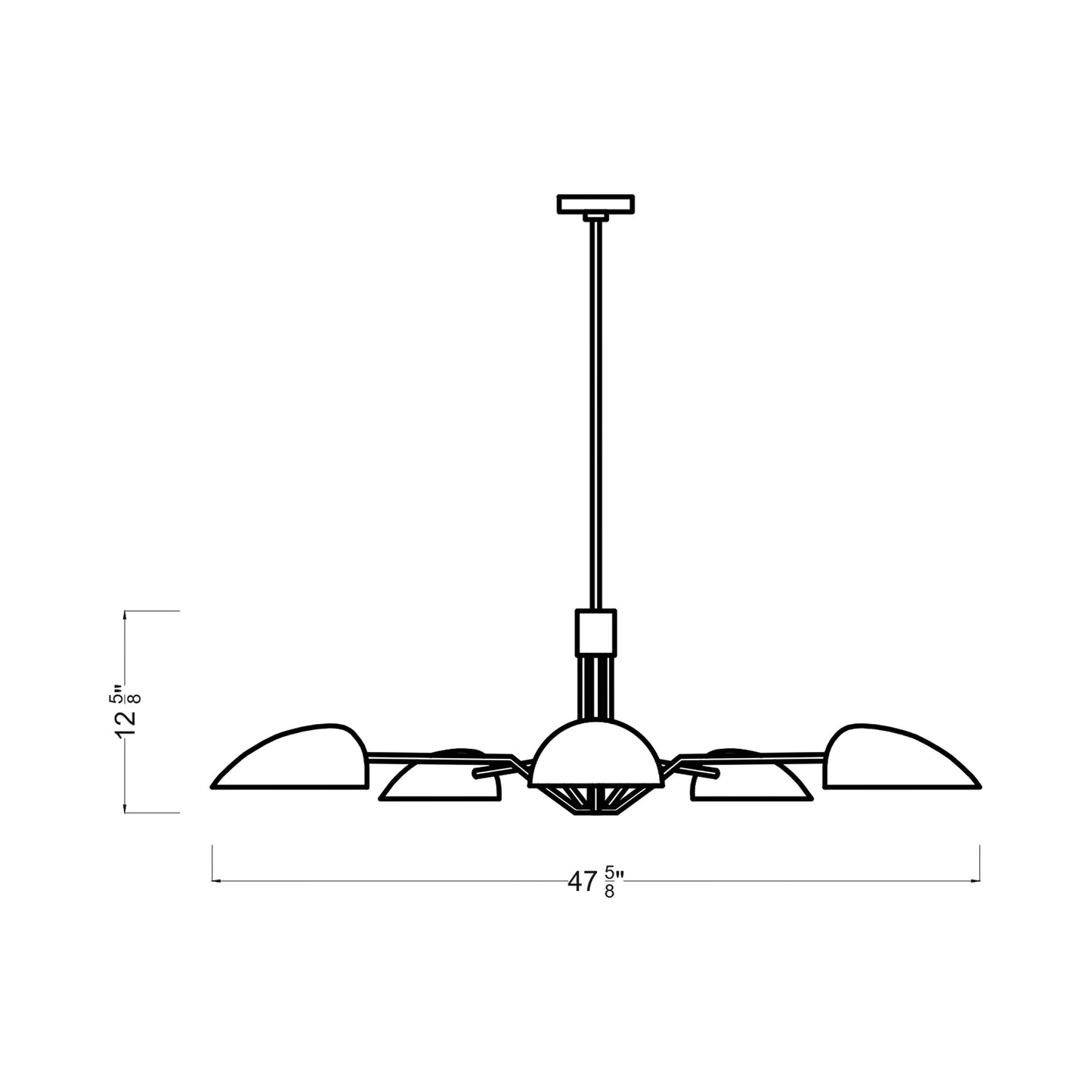 Jane Chandelier - line drawing.