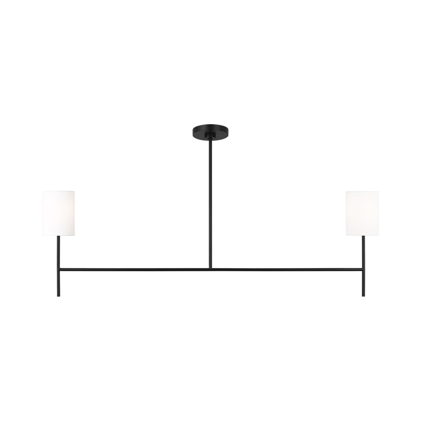 Key Linear Chandelier in Midnight Black.