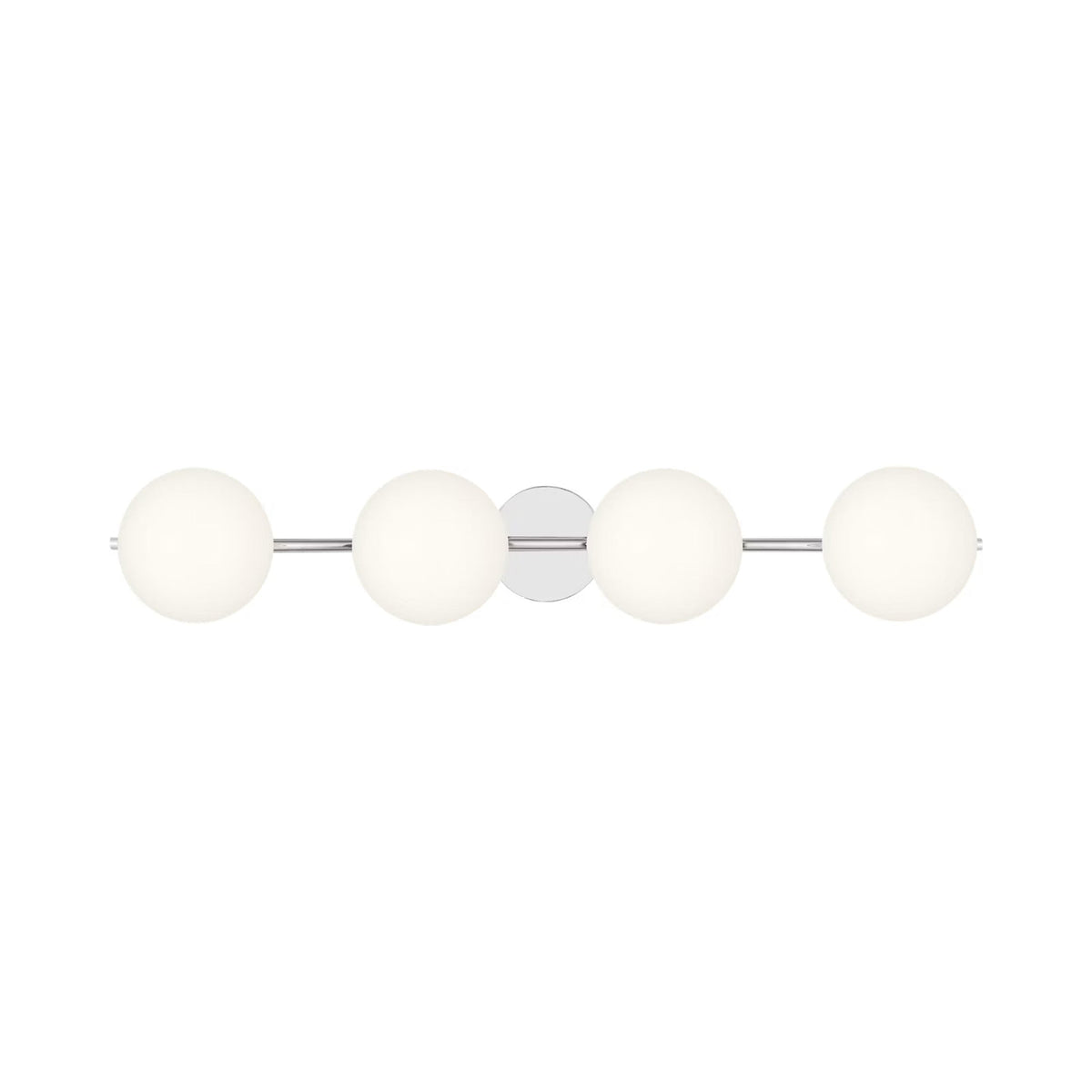 Lune Vanity Wall Light in Chrome (4-Light).