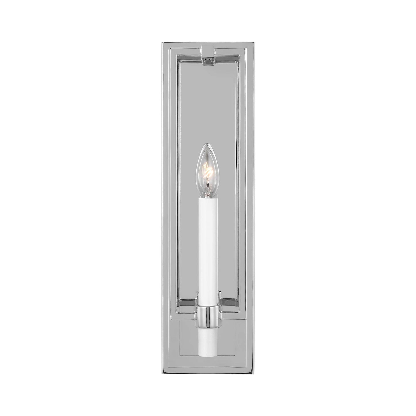 Marston Bath Wall Light in Polished Nickel (1-Light/18-Inch).