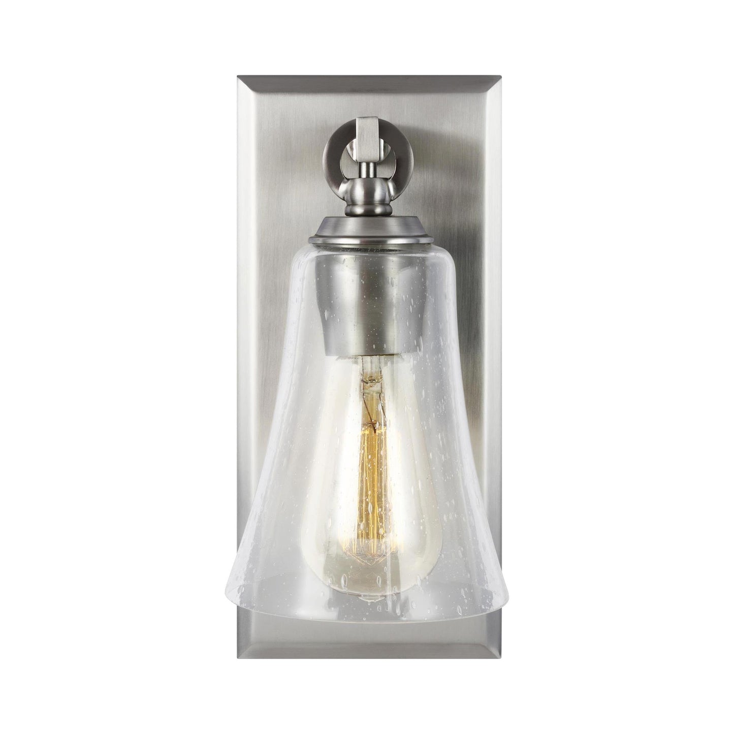 Monterro Bath Wall Light in Satin Nickel.