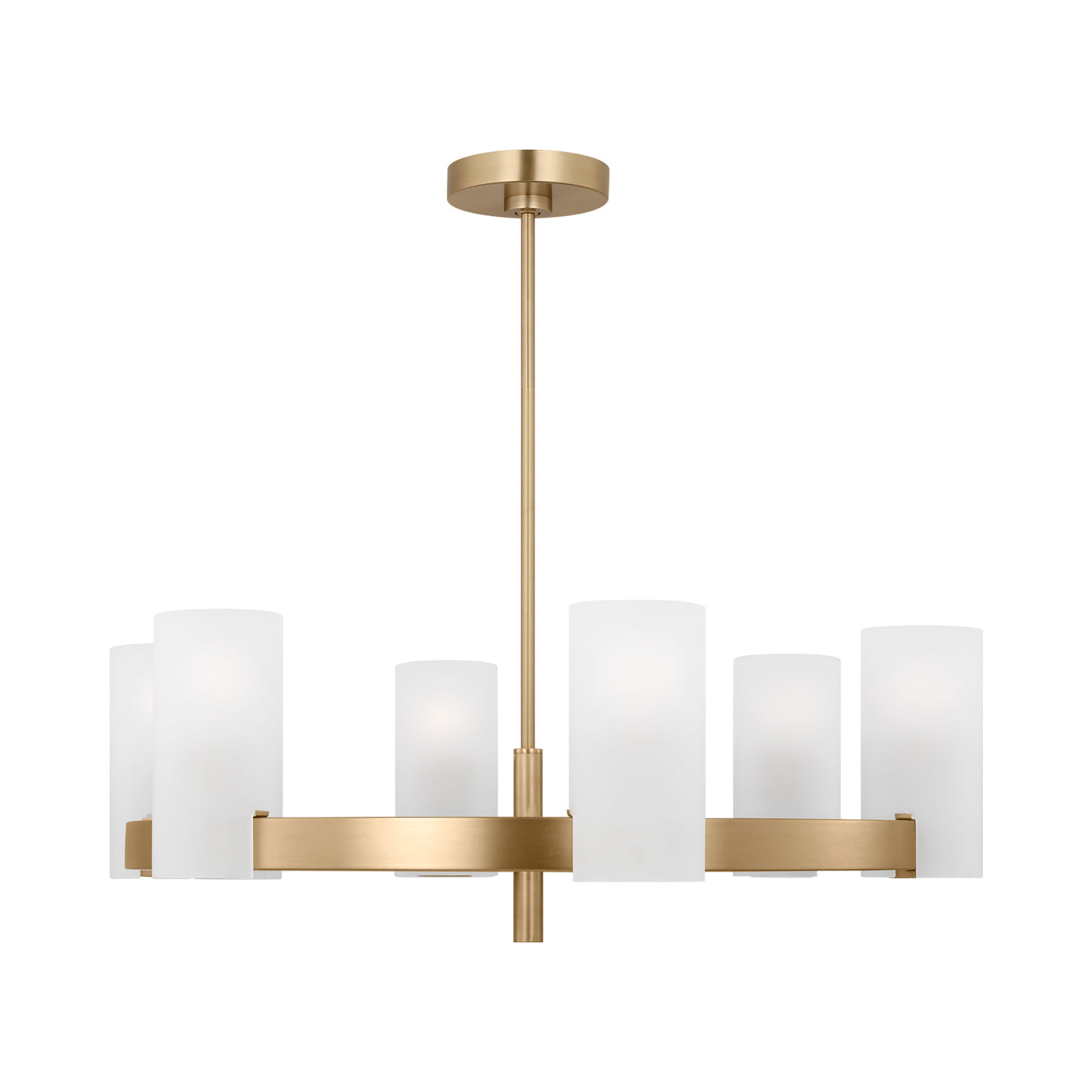Rhode Chandelier in Satin Brass (Large).