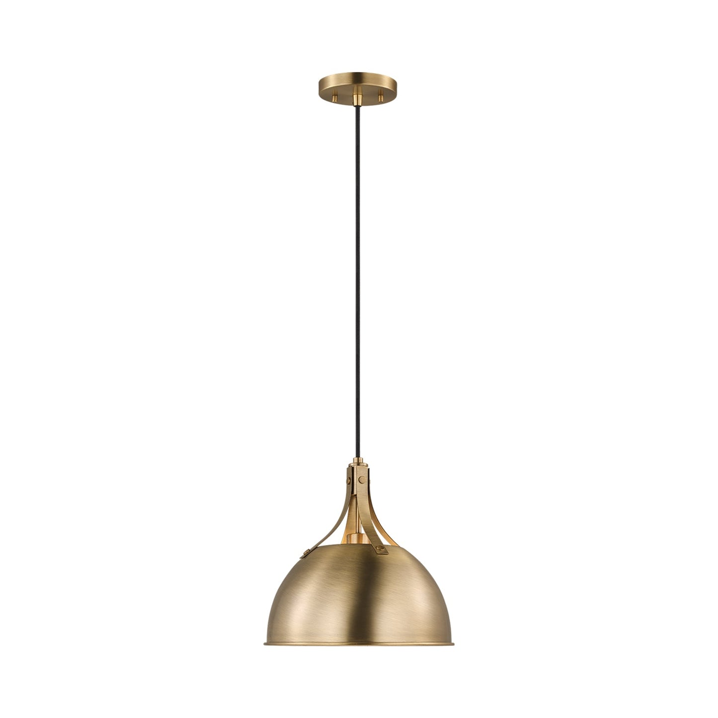 Rockland Pendant Light in Satin Brass.
