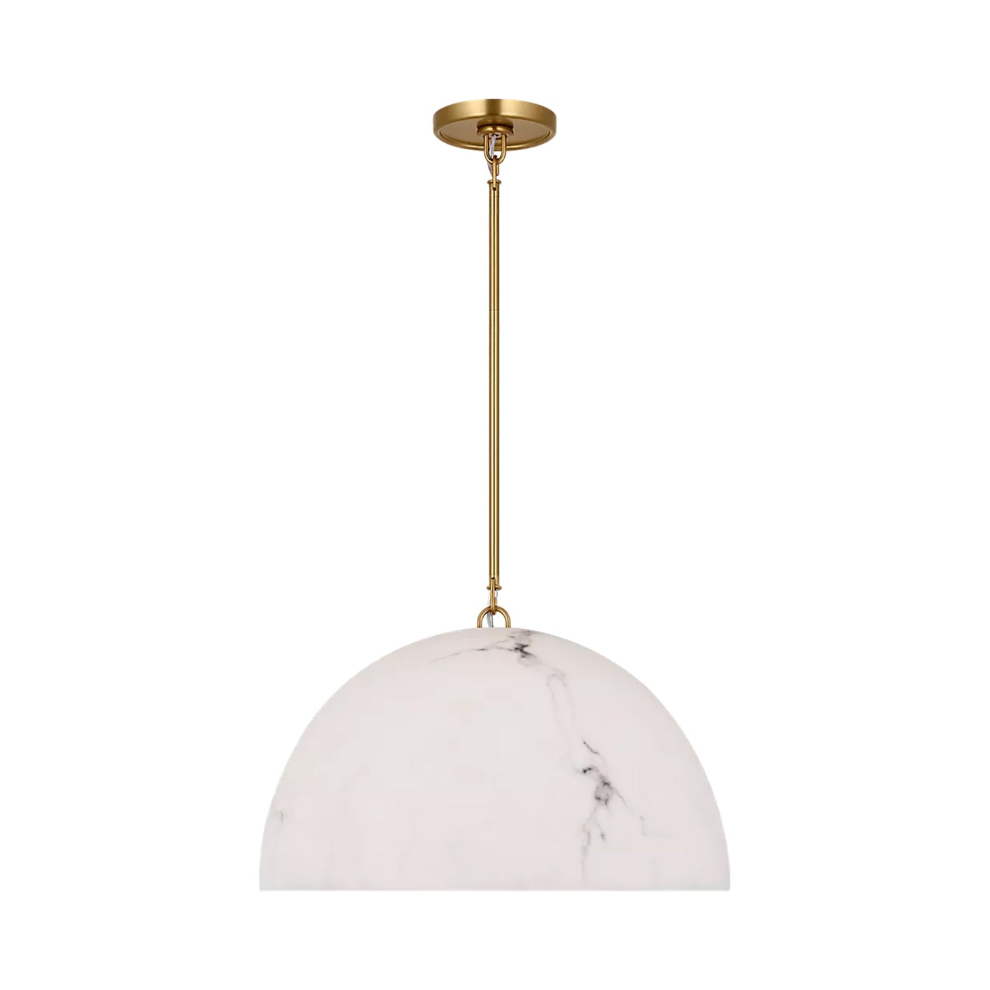 Savina Pendant Light in Burnished Brass (19.88-Inch).