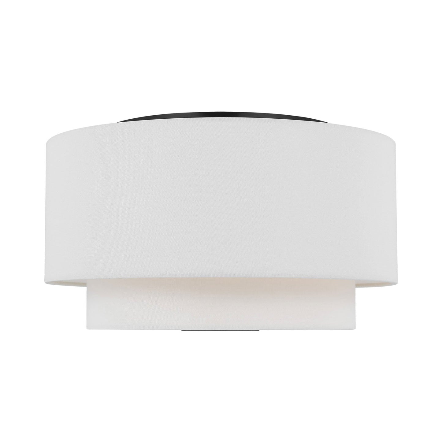 Sawyer Flush Mount Ceiling Light in Midnight Black.