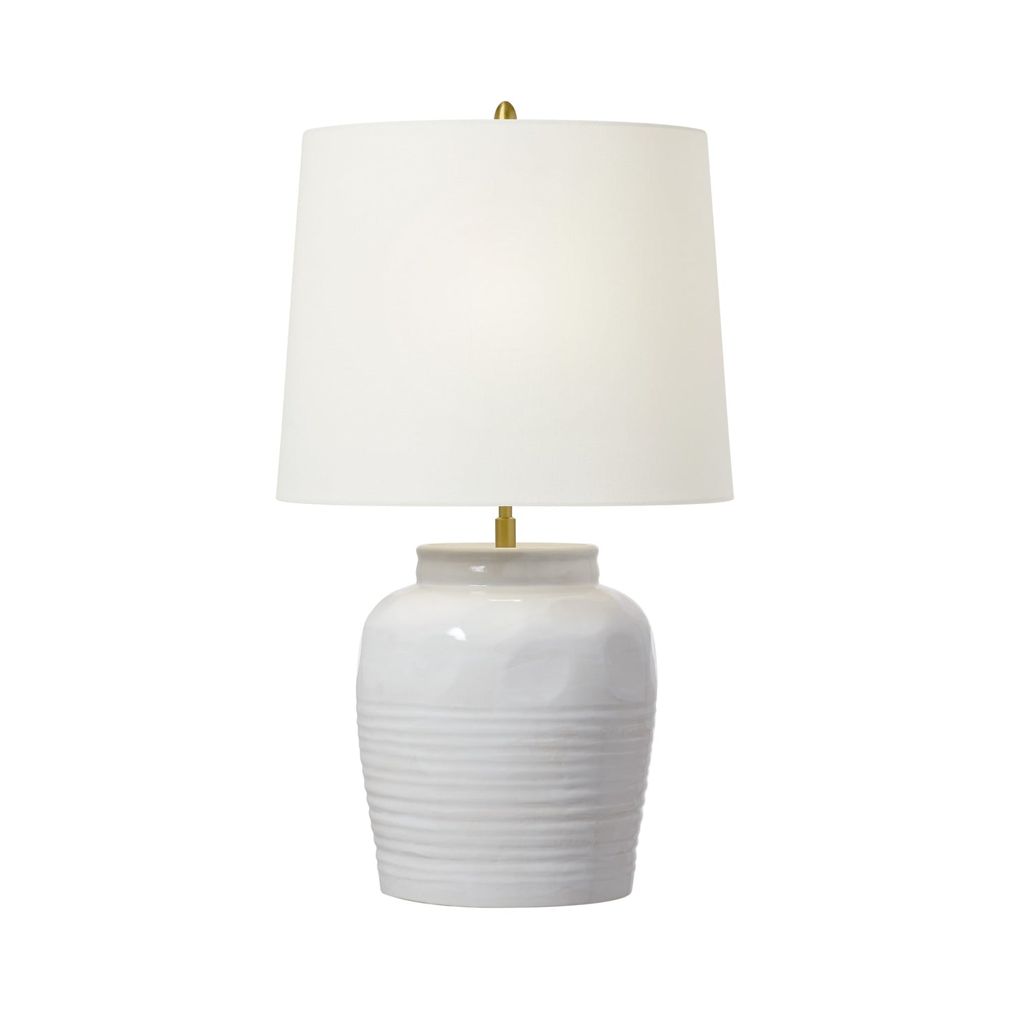 Selena Table Lamp in Natural White.