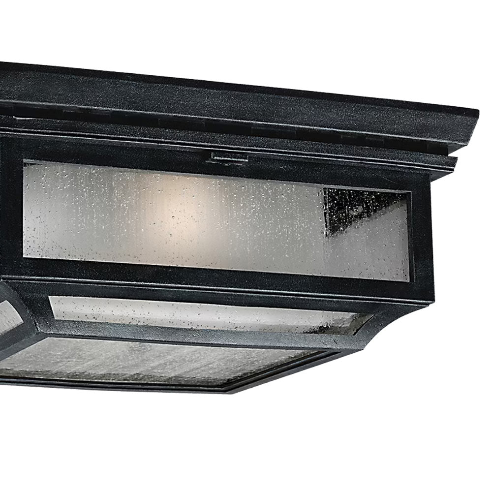 Shepherd Outdoor Flush Mount Ceiling Light in Detail.