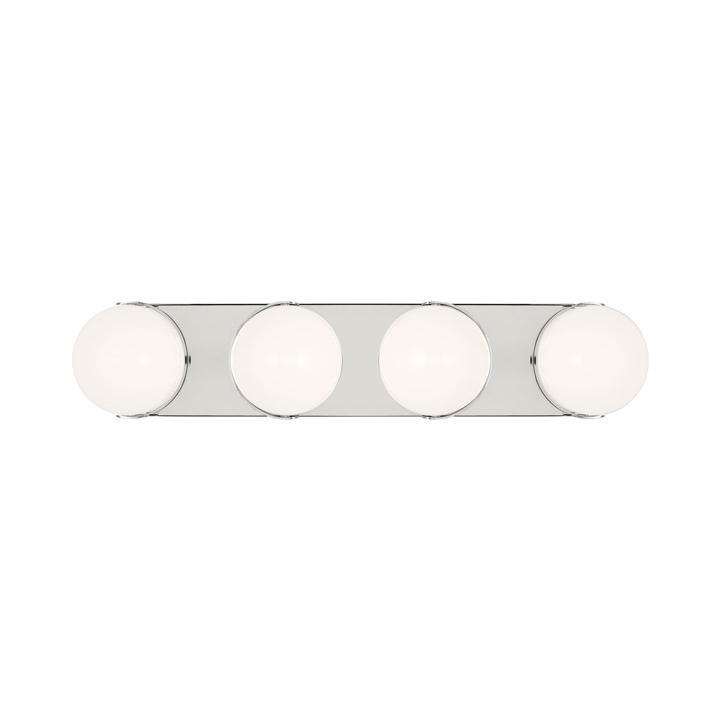 Syrie LED Bath Vanity Light in Polished Nickel (Large).