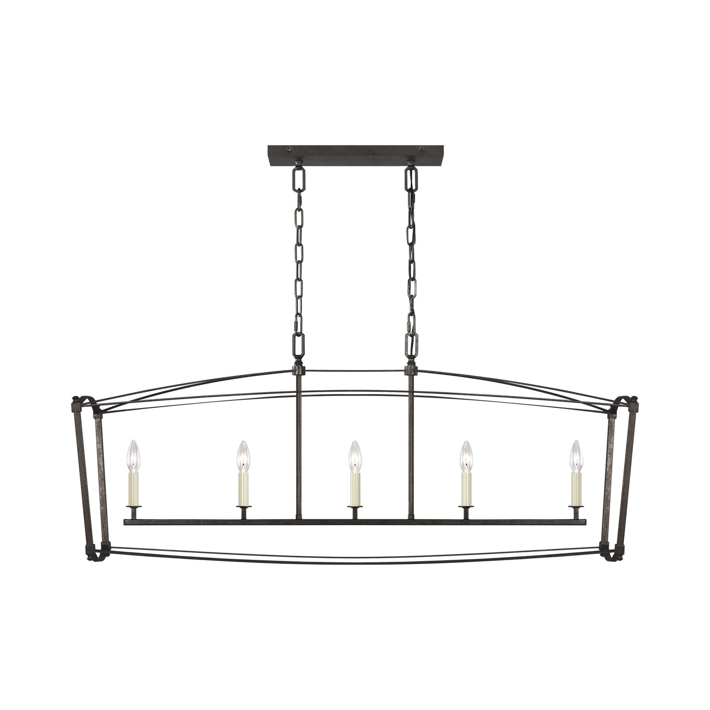 Thayer Linear Chandelier in Smith Steel.