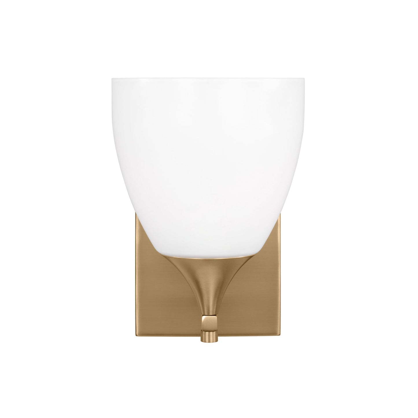 Toffino Bath Wall Light in Satin Brass (Milk Glass).