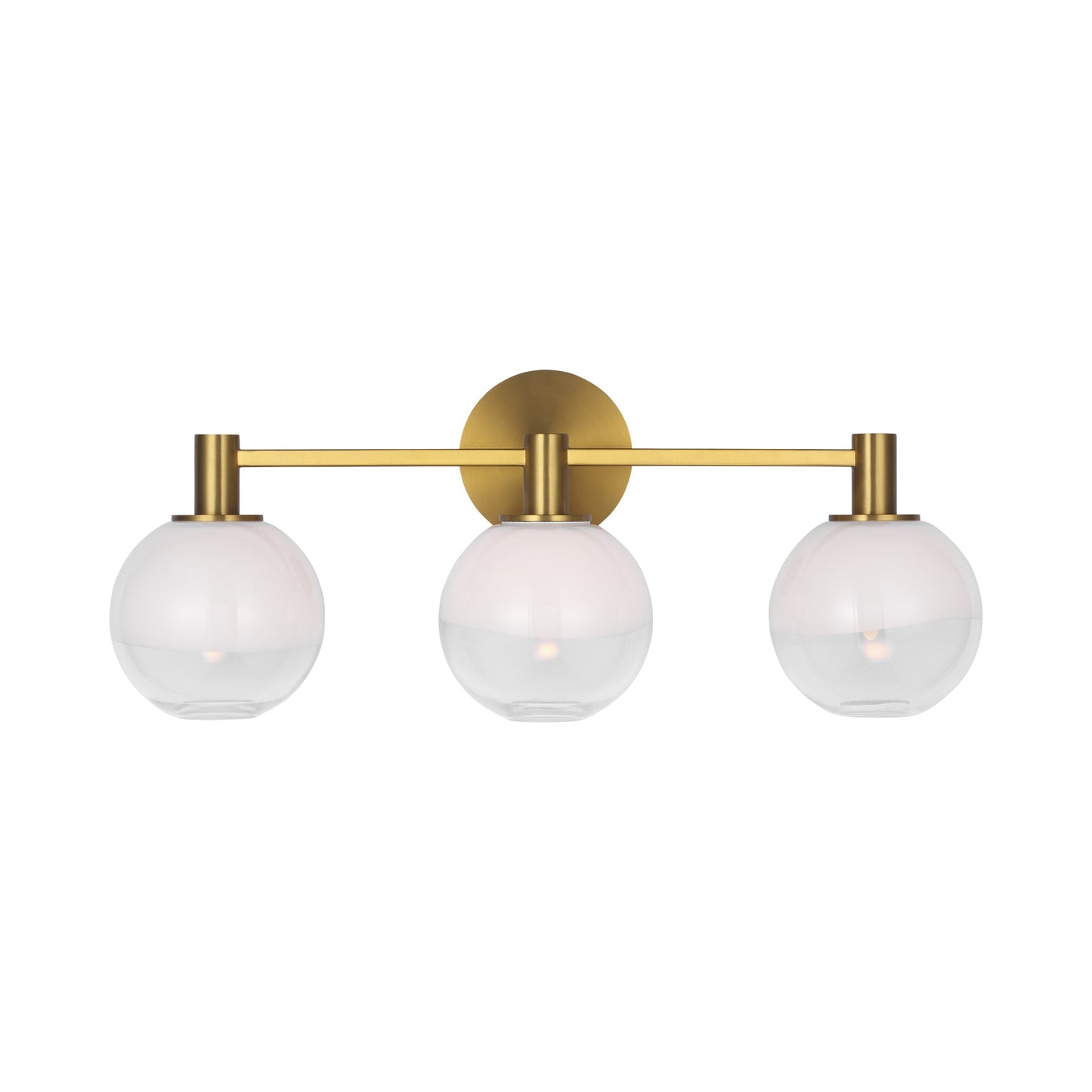 Torian Bath Vanity Light in Burnished Brass (3-Light).