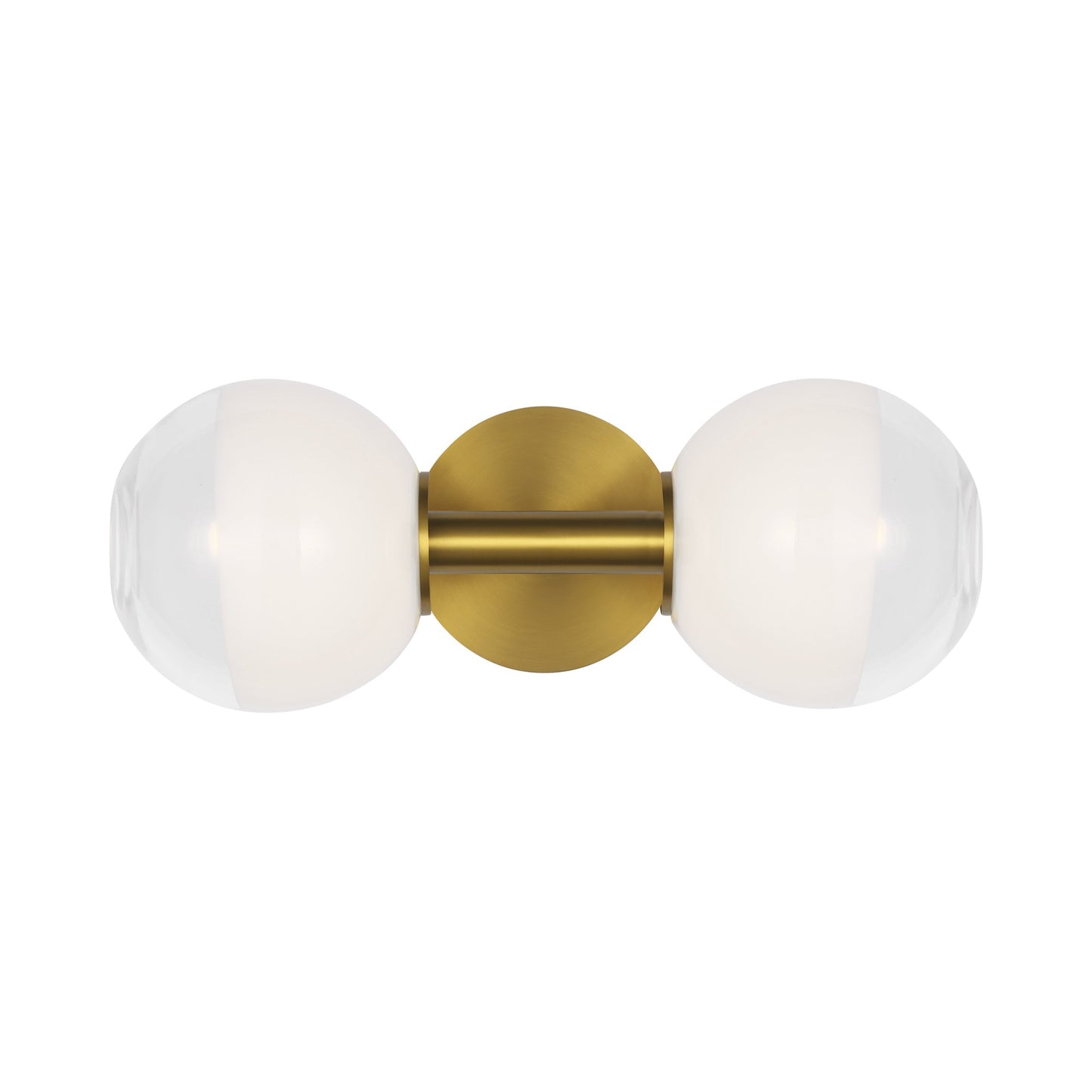 Torian Linear Wall Light in Burnished Brass.