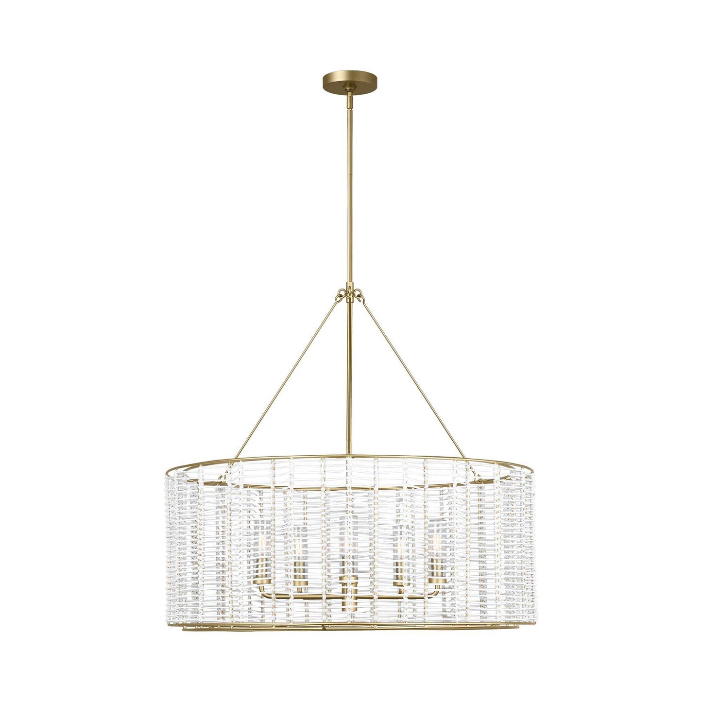 Winslow Pendant Light in Powder-Coated Brass (Large).