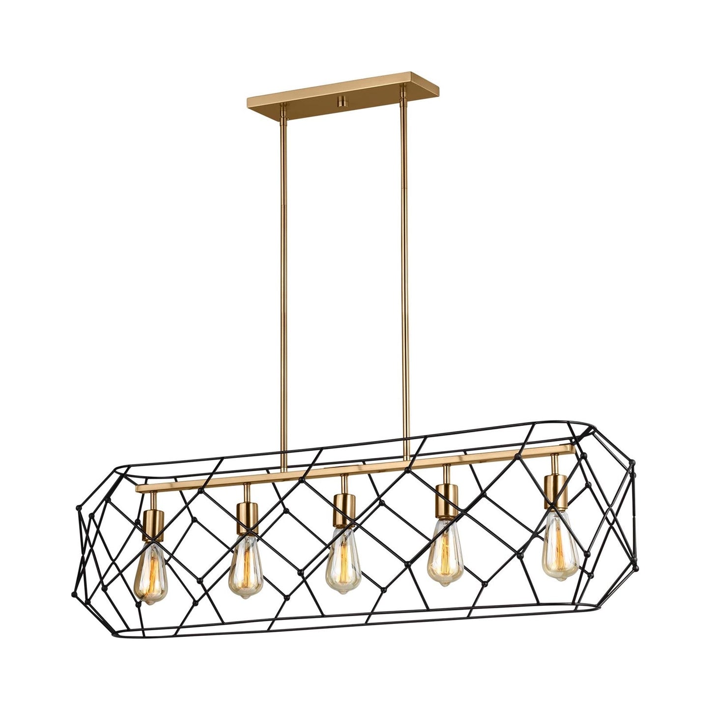 Zarra Linear Chandelier in Detail.