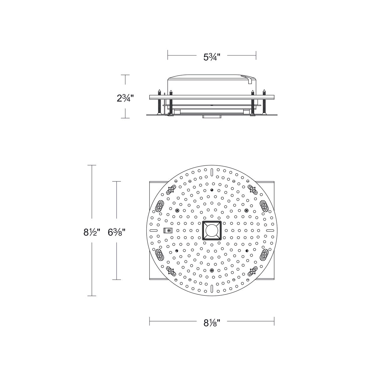 Aetehr Atomic Square Housing - line drawing.