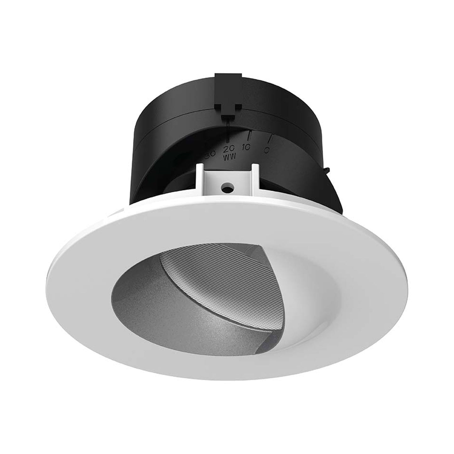 Aether 2 Inch Wall Wash Round LED Recessed Trim in Haze/White.