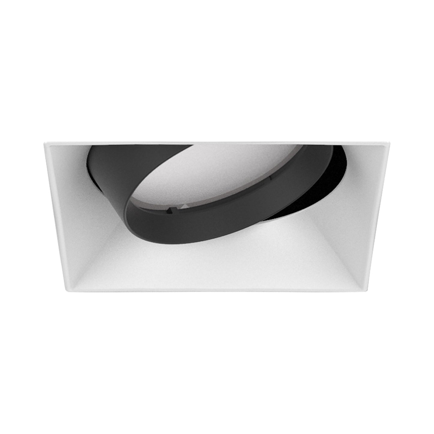 Aether Atomic Square Adjustable Trimless LED Recessed Trim in White.