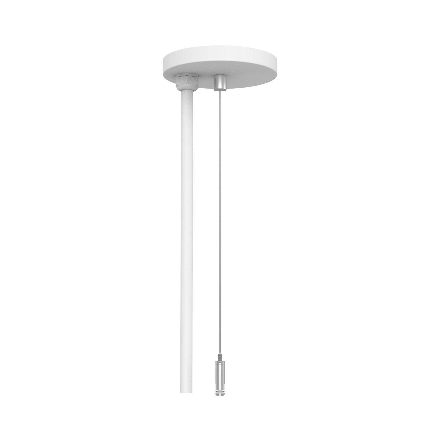 Feed Canopy with 96-Inch Cable Suspension in White.