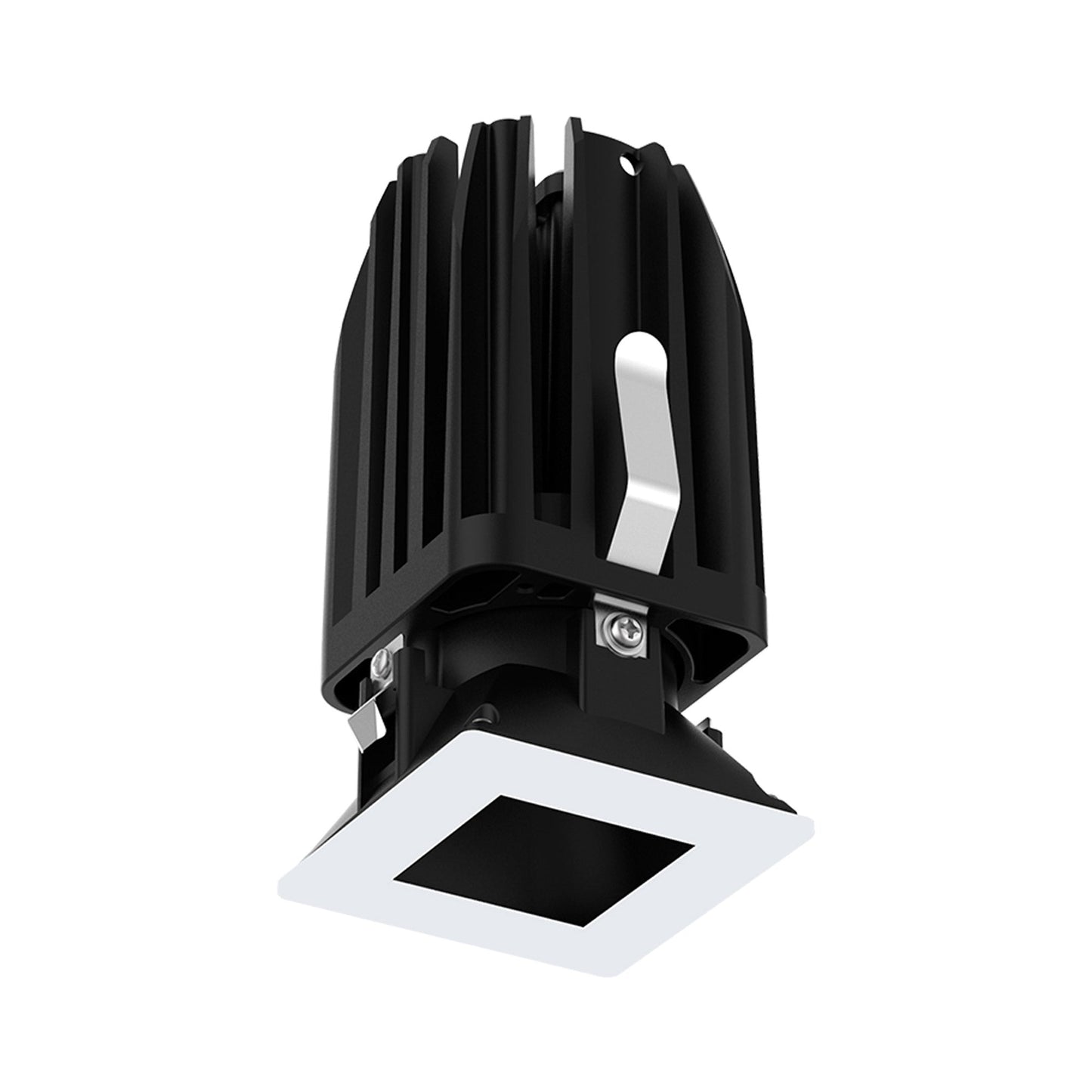 FQ 2-Inch Square Pinhole LED Recessed Light in White (Downlight Trimless).