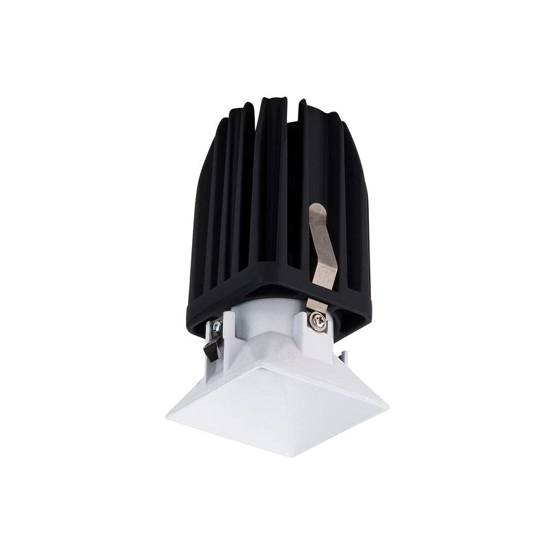 FQ 2" Square Adjustable LED Recessed Light in White (Downlight Trimless).