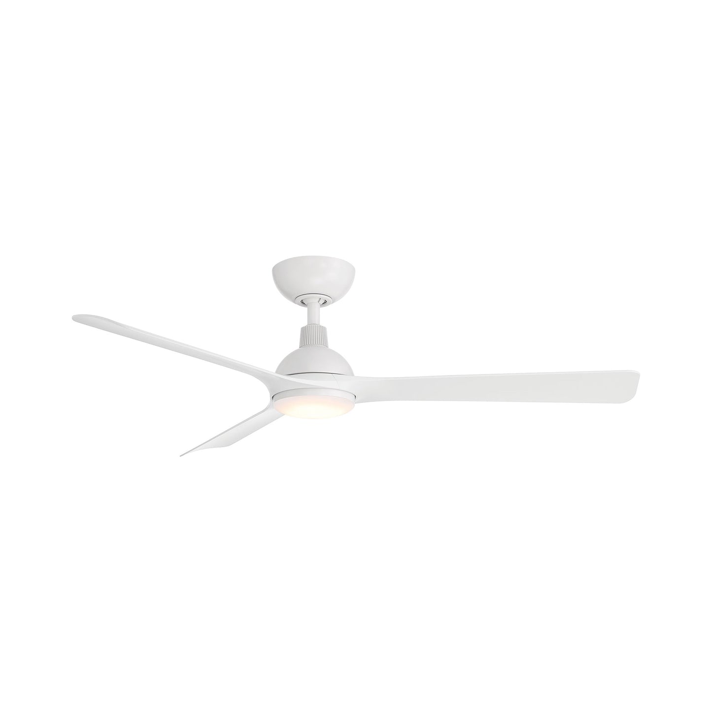 Gage LED Ceiling Fan in Matte White.