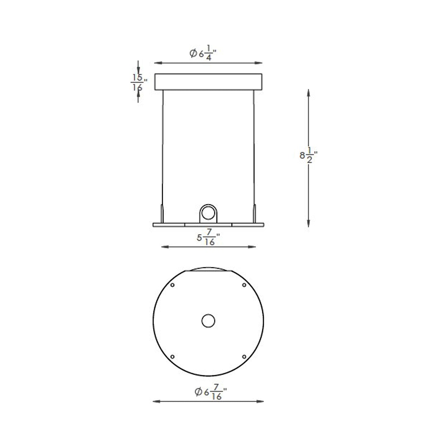 In-Ground Concrete Pour Kit - line drawing.